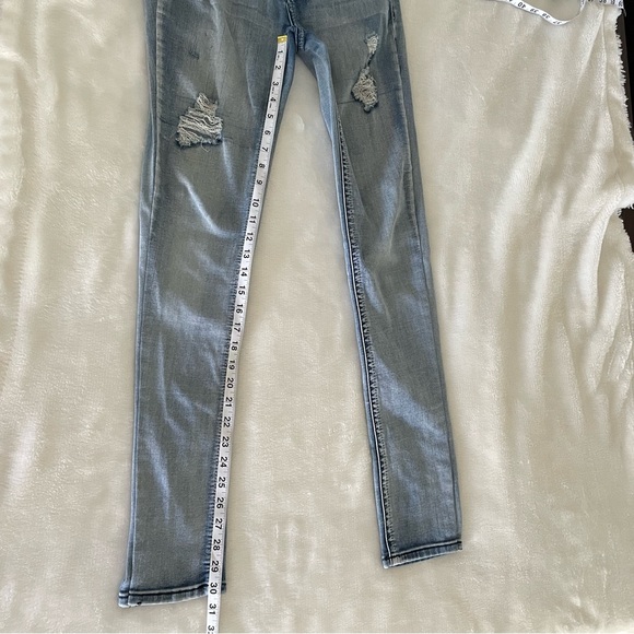 Hydraulic skinny jeans women’s size 5/6 distressed denim casual pants bleach - Picture 11 of 12